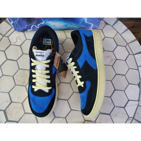 Diadora X Men 97 Magic Basket Low Storm Black Blue Marvel New w/Box Size 11.5 - Picture 6 of 11